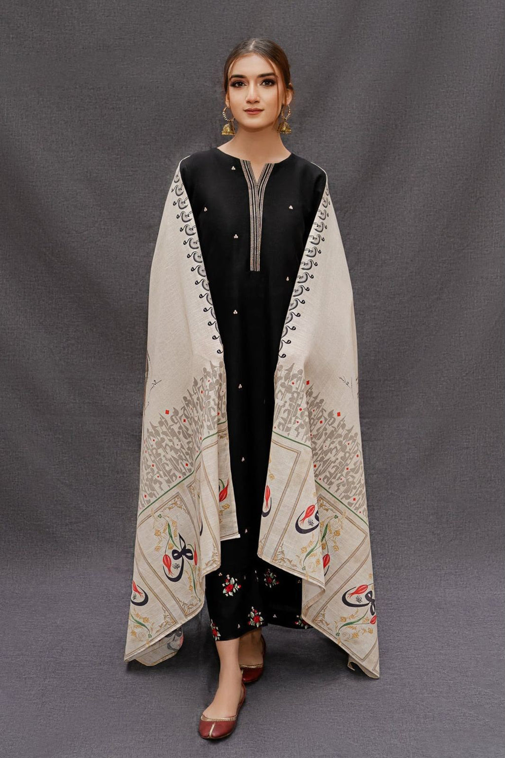 Urge 3PC Peach Dhanak 9093 AZ Black