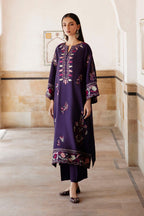 Zunaira Hameed Dhanak Embroidered 2-Piece Winter Wedding Suit – 7486