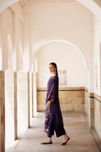 Zunaira Hameed Dhanak Embroidered 2-Piece Winter Wedding Suit – 7486