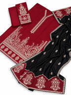 Marjaan 3-Piece Dhanak Winter Wedding Suit – Code 7427