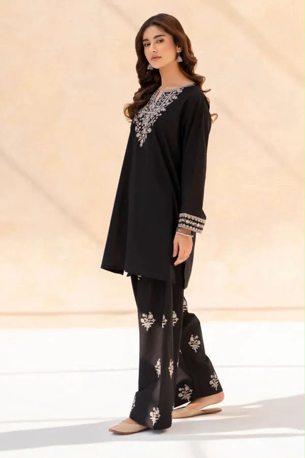 Lazuli 2-Piece Dhanak Embroidered Winter Wedding Suit – Code 6002