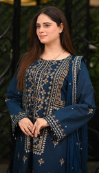 Libaas 3PC Dhanak Winter Suit – 7468 FB