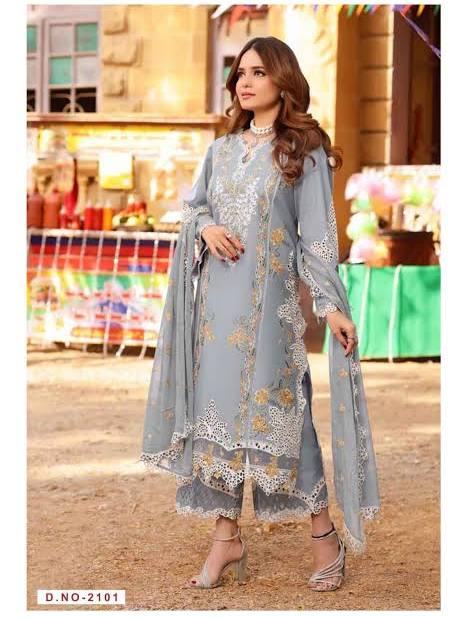 Aneela's Luxury Dhanak Emb 3PC -MC9022