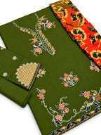 Barouqe 3PC Dhanak Winter Suit – 9079 AZ