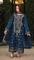 Libaas 3PC Dhanak Winter Suit – 7468 FB