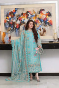 Aneela’s Luxury Dhanak Emb 3PC - MC9083