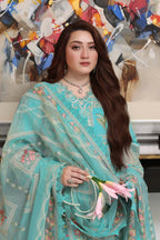 Aneela’s Luxury Dhanak Emb 3PC - MC9083