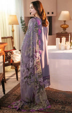 Zara Shahjahan Luxury Dhanak Emb 3PC Printed Shawl - MC9033