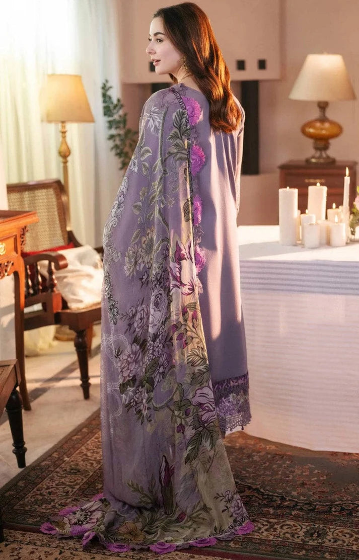 Zara Shahjahan Luxury Dhanak Emb 3PC Printed Shawl - MC9033
