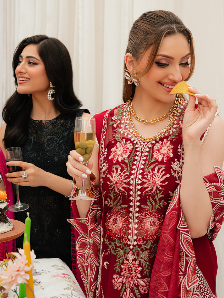 MAHNUR LUXURY EMB Dhanak 3PC -MC10007