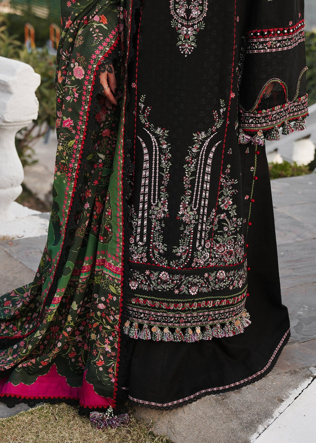 HUSSAIN REHAR Dhanak Emb 3PC -MC 7062
