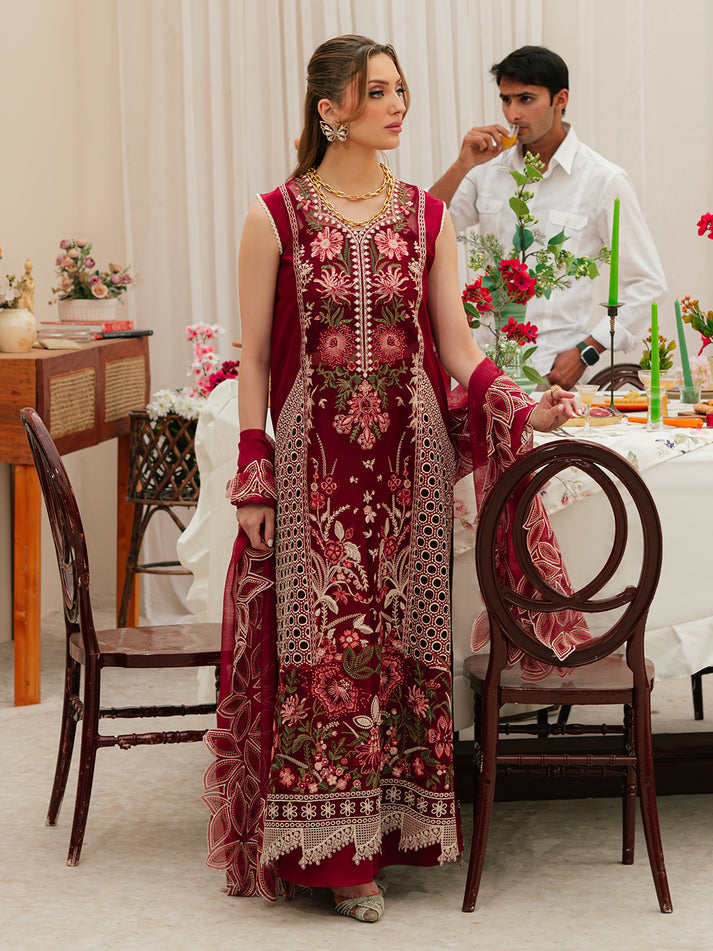 MAHNUR LUXURY EMB Dhanak 3PC -MC10007