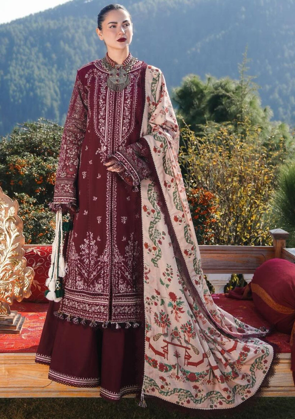 HUSSAIN REHAR Dhanak Emb 3PC -MC9053