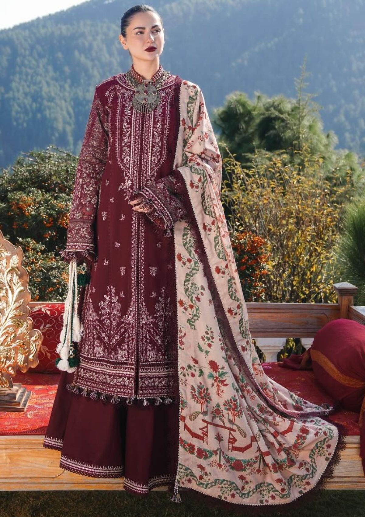 HUSSAIN REHAR Dhanak Emb 3PC -MC9053