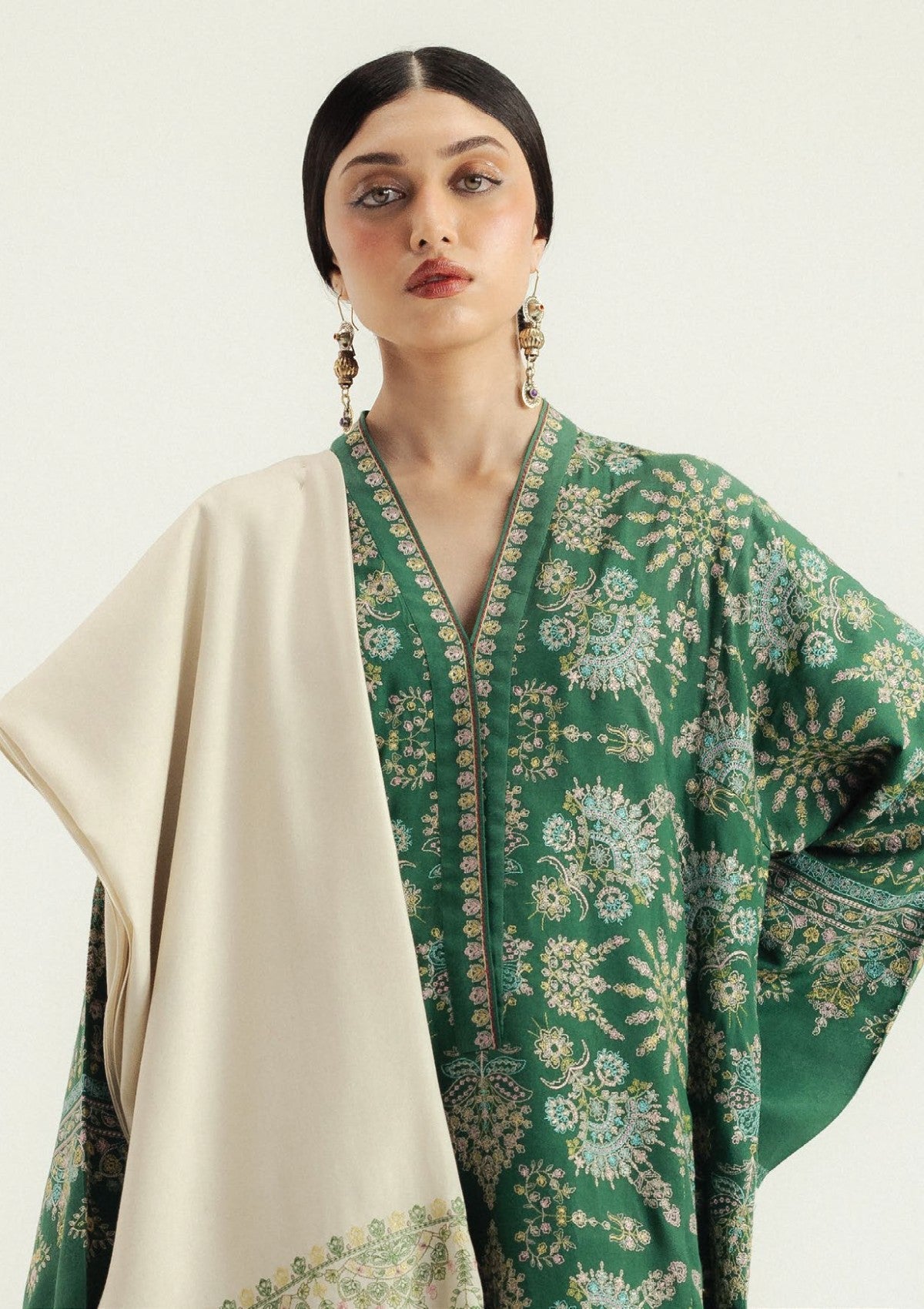Zara ShahJahan Dhanak Emb 3PC -MC7450