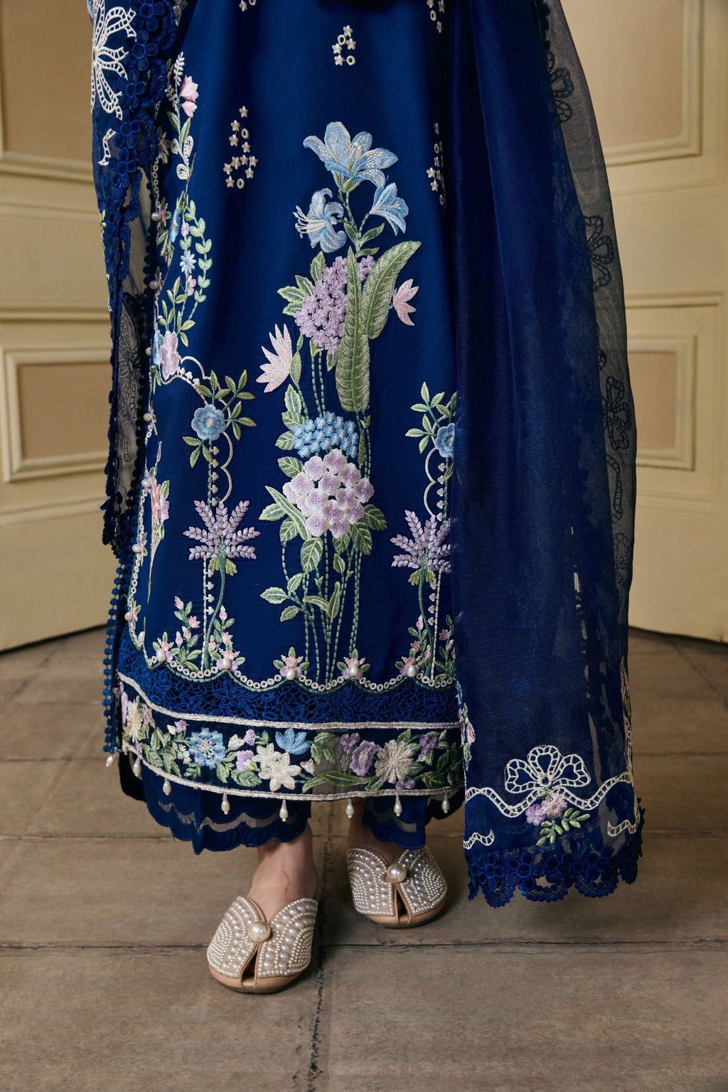 MARYAM HUSSAIN Dhanak Emb 3PC -MC9002