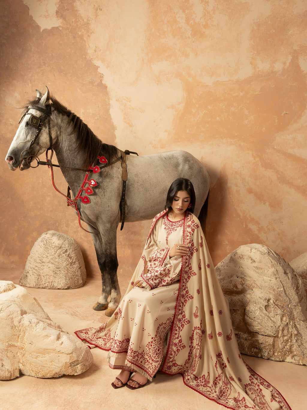 Aneela's Luxury Emb 3PC -MC7511