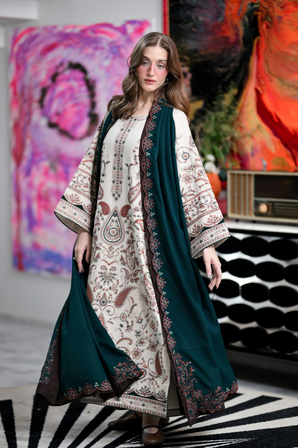 ZAIB LUXURY DHANAK EMB 3PC -MC7528