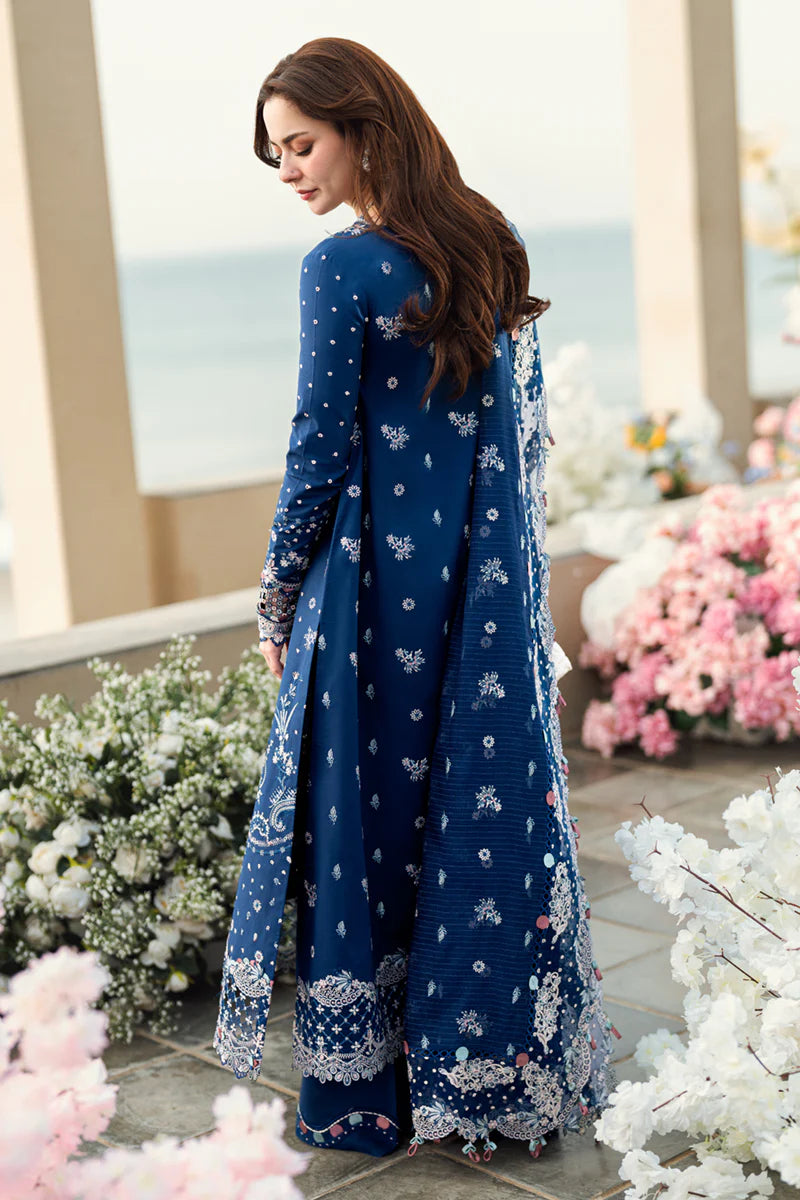 QALAMKAR LUXURY DHANAK EMB 3PC -MC7503