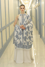 BAREEZE LUXURY Dhanak Emb 3PC -MC9001