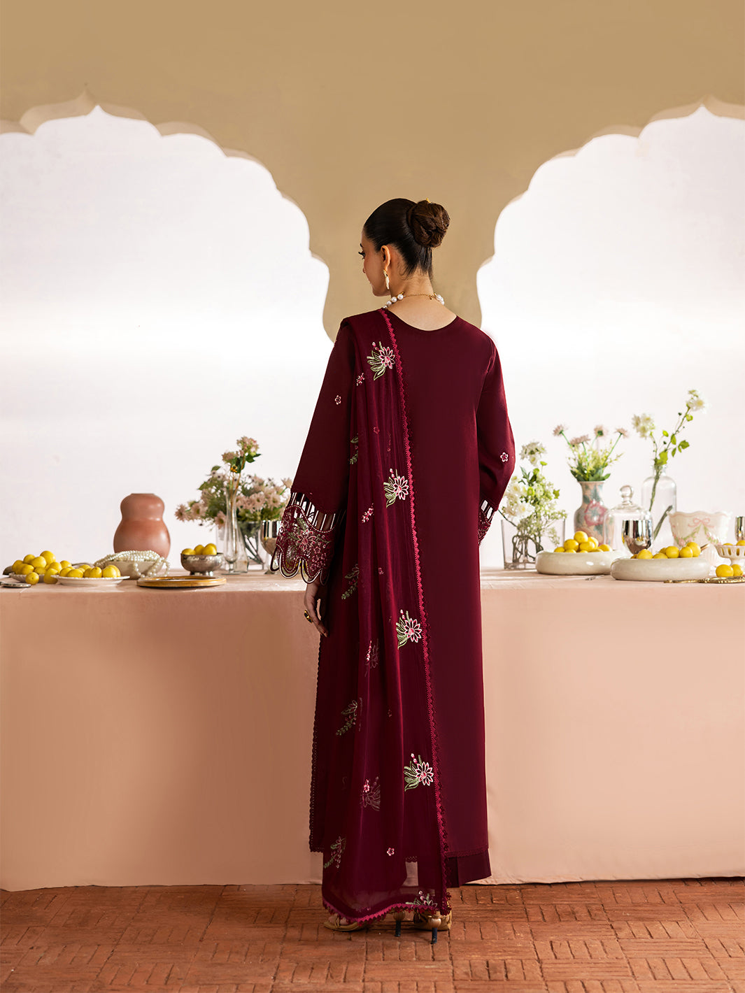 MAHNUR LUXURY DHANAK EMB 3PC -MC7440