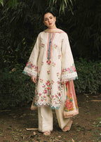 Coco By Zara Shahjahan Linen Emb 3PC -MC7005