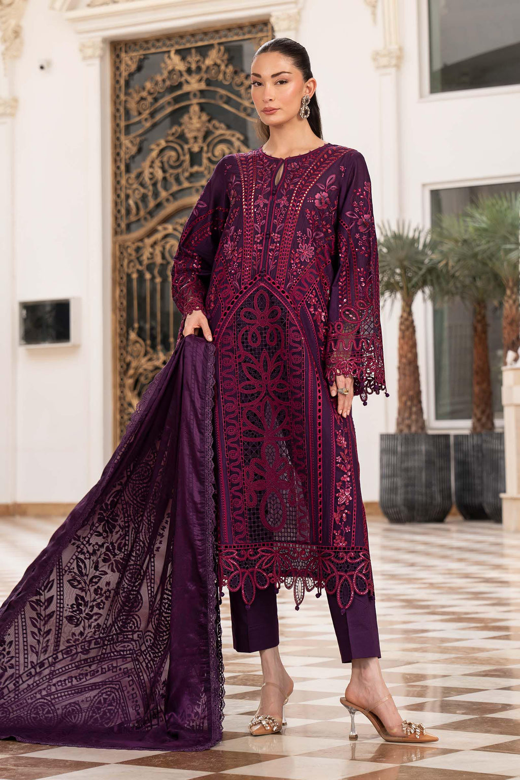 MARIA.B LUXURY EMB 3PC-MC9046