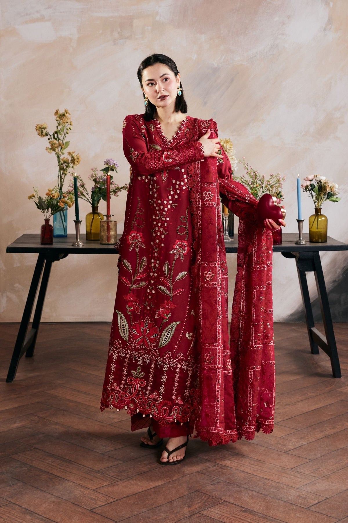 MARYAM HUSSAIN LUXURY DHANAK EMB 3PC -MC7499