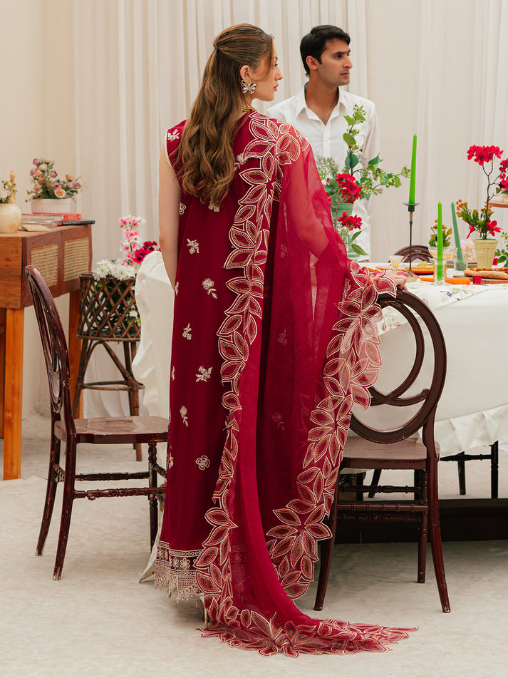 MAHNUR LUXURY EMB Dhanak 3PC -MC10007