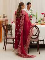 MAHNUR LUXURY EMB Dhanak 3PC -MC10007