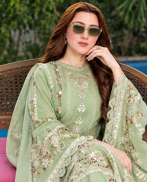 Aneela's Luxury Dhanak Emb 3PC -MC7507