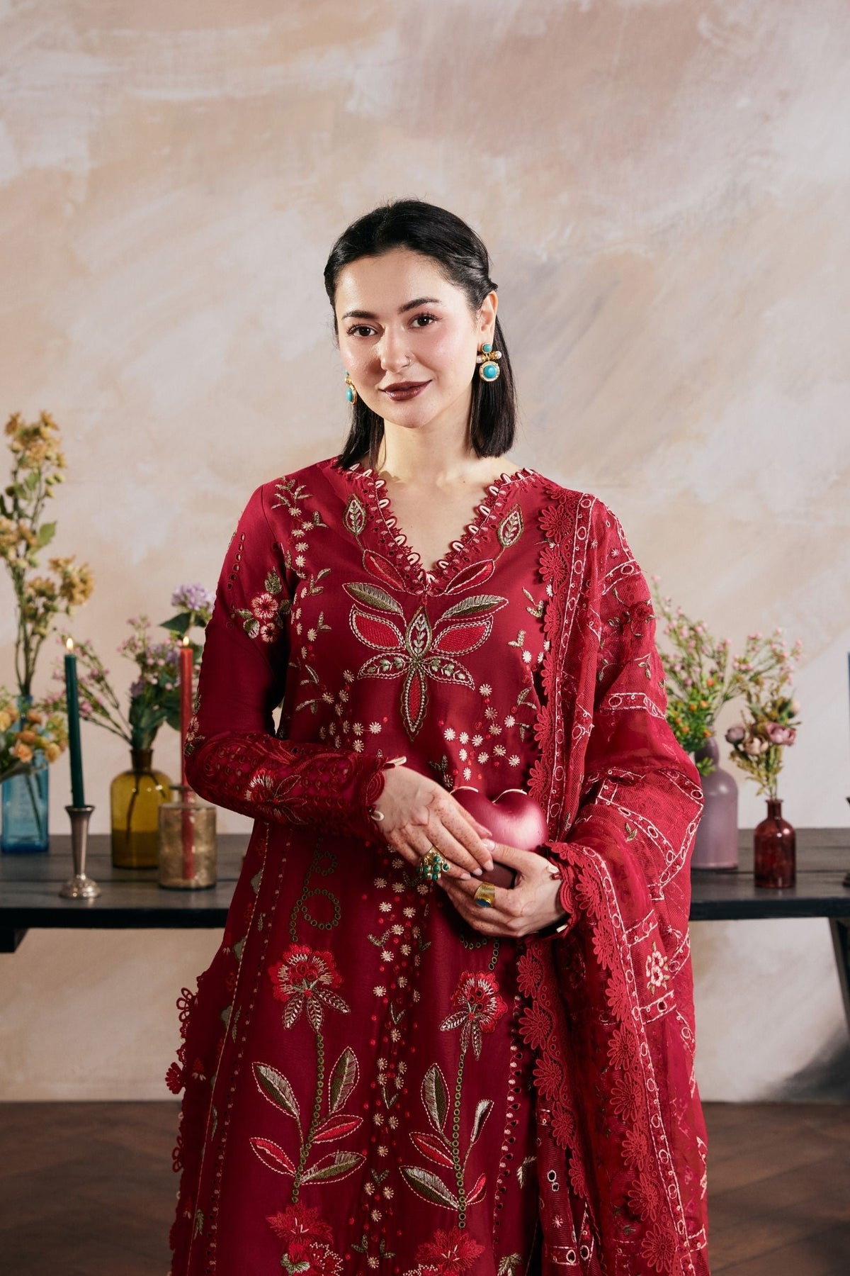 MARYAM HUSSAIN LUXURY DHANAK EMB 3PC -MC7499