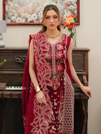 MAHNUR LUXURY EMB Dhanak 3PC -MC10007
