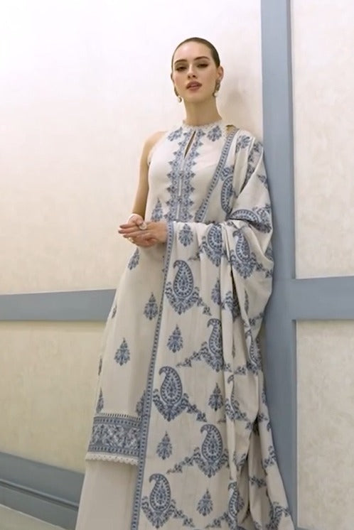 BAREEZE LUXURY Dhanak Emb 3PC -MC9001