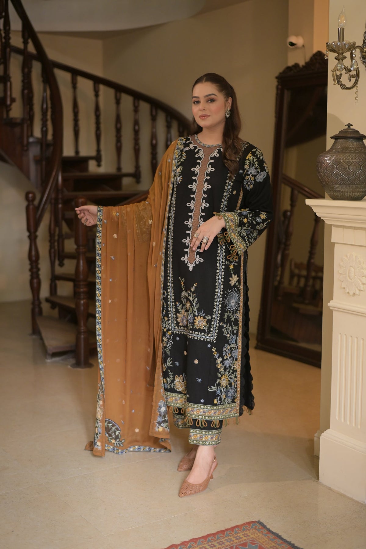 Aneela's Dhanak Emb 3PC -MC10014