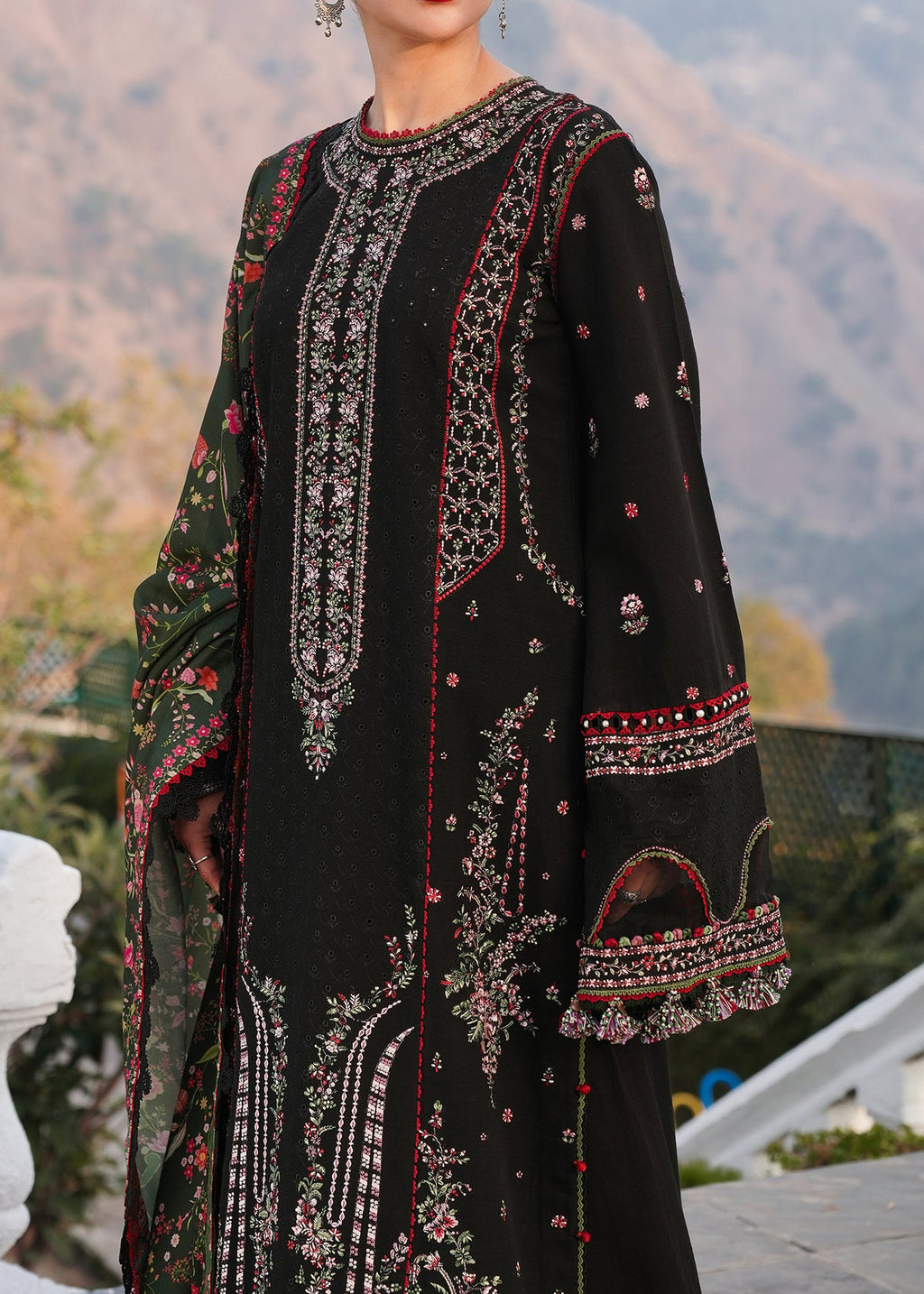 HUSSAIN REHAR Dhanak Emb 3PC -MC 7062