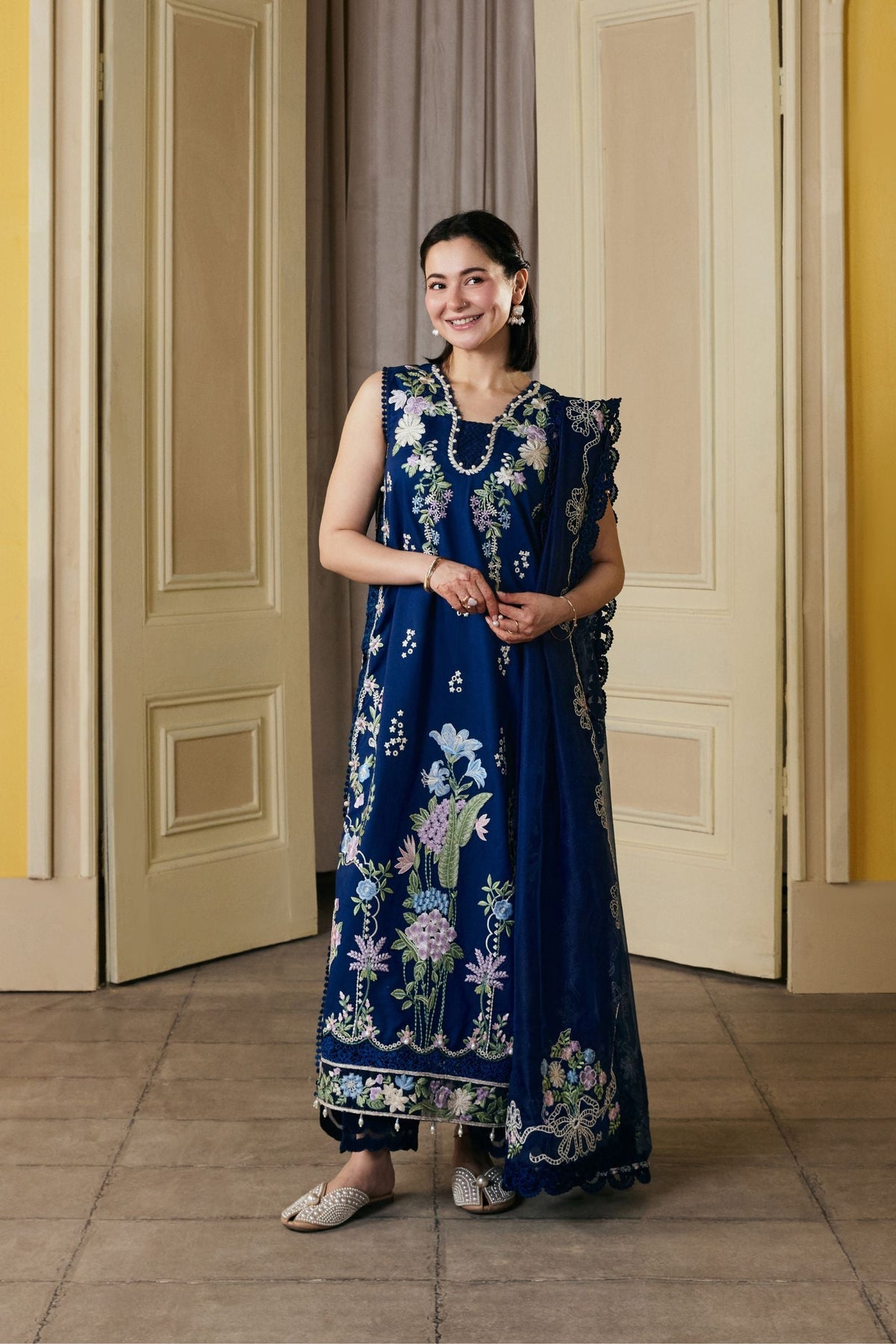 MARYAM HUSSAIN Dhanak Emb 3PC -MC9002