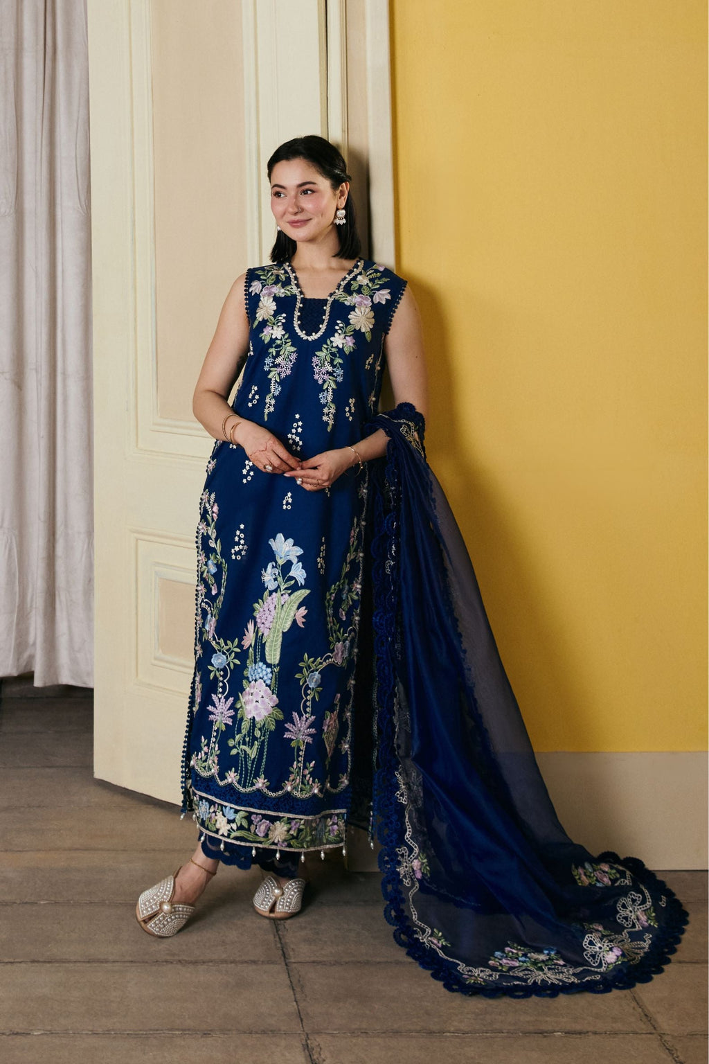 MARYAM HUSSAIN Dhanak Emb 3PC -MC9002