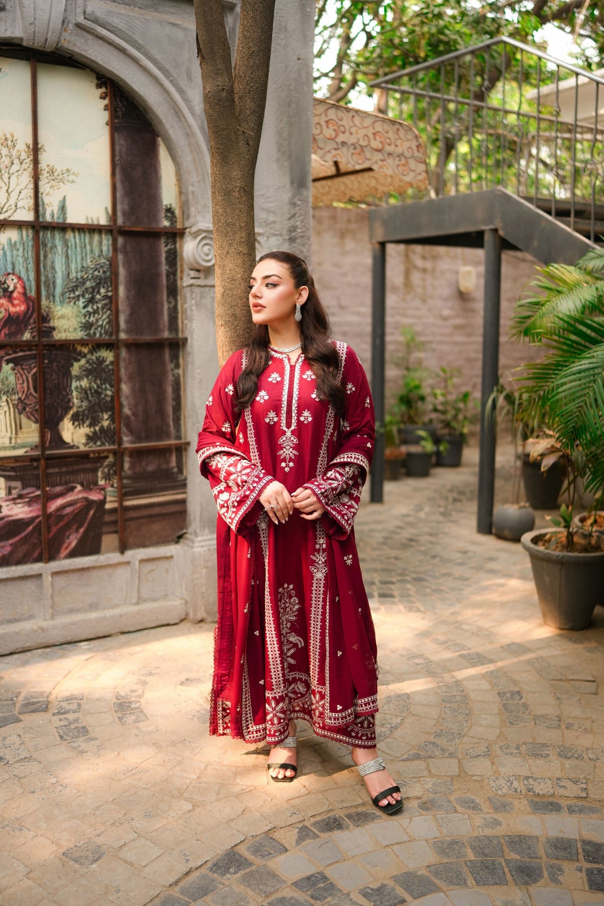 Aneela's Luxury Dhanak Emb 3PC -MC9012