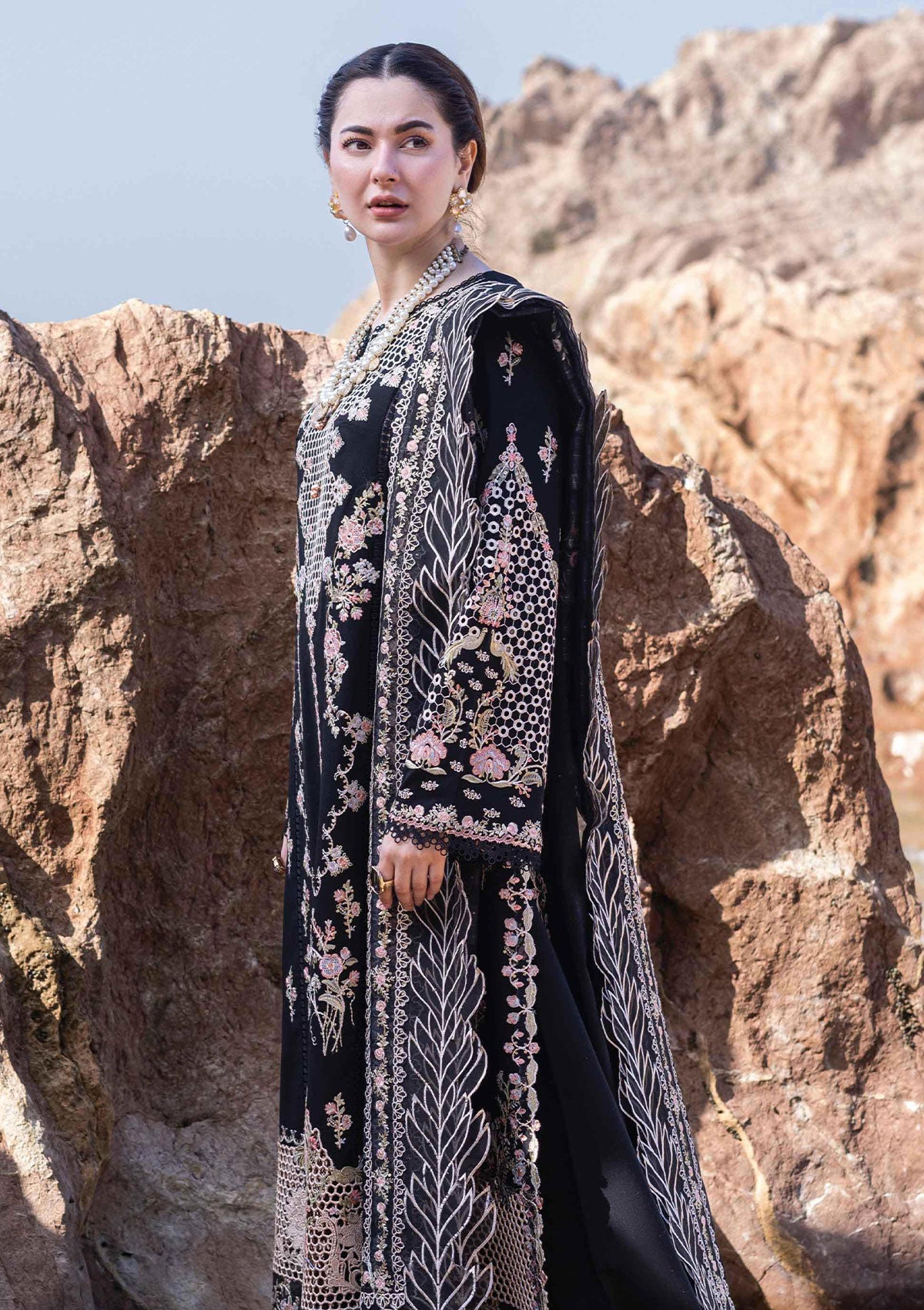 QALAMKAR LUXURY Emb 3PC -MC7045