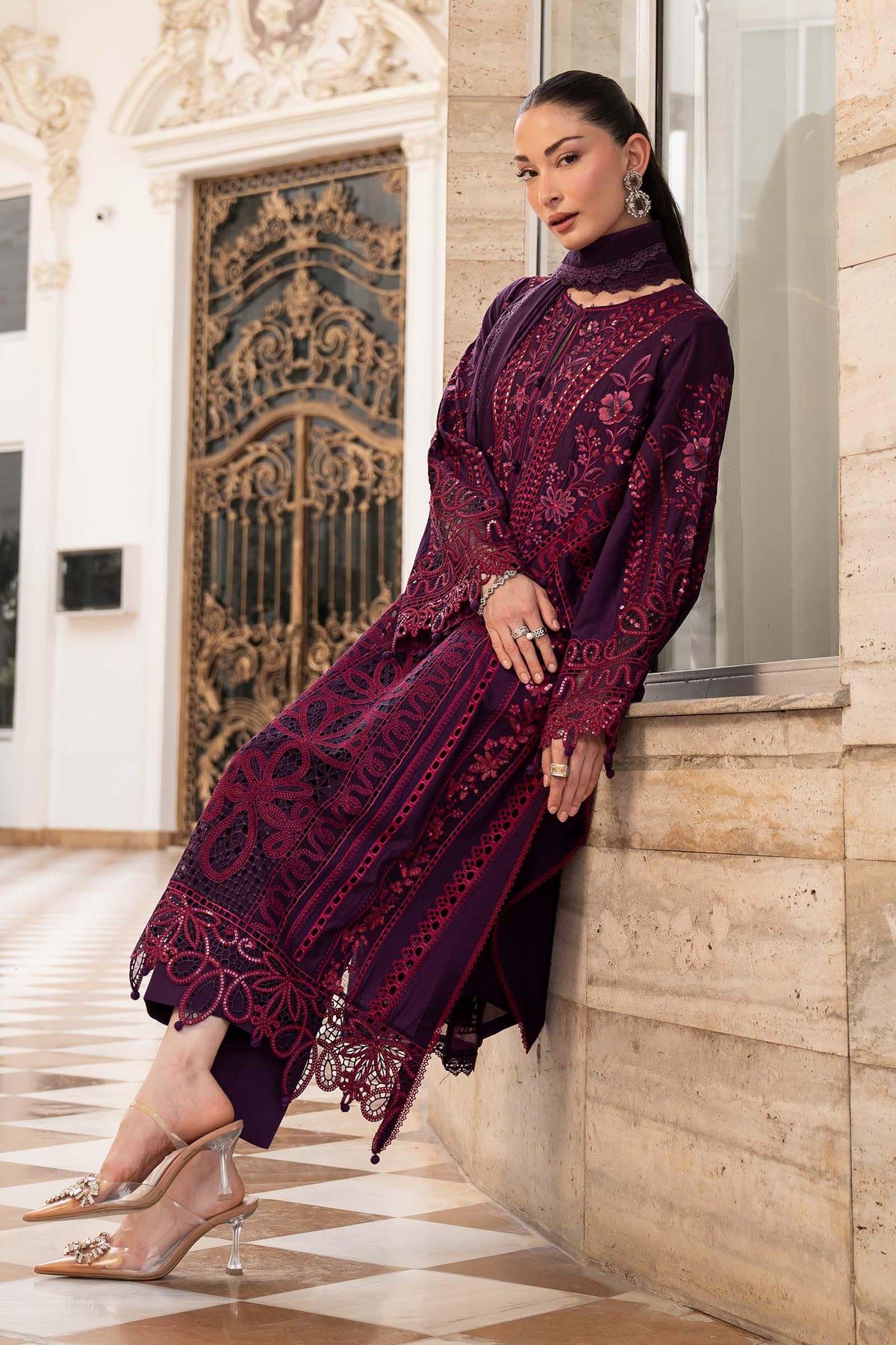 MARIA.B LUXURY EMB 3PC-MC9046