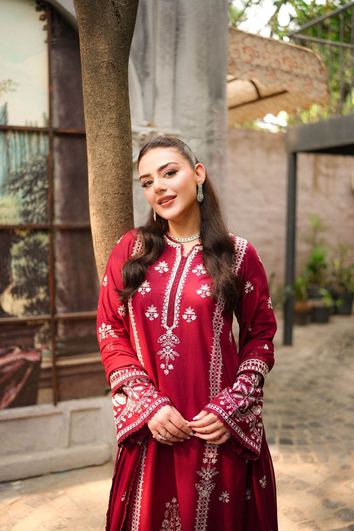 Aneela's Luxury Dhanak Emb 3PC -MC9012