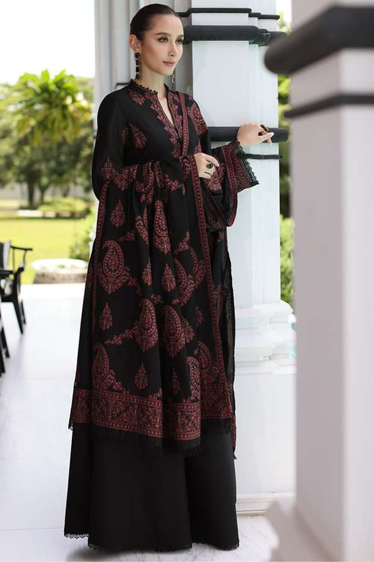BAREEZE LUXURY DHANAK EMB 3PC -MC7494