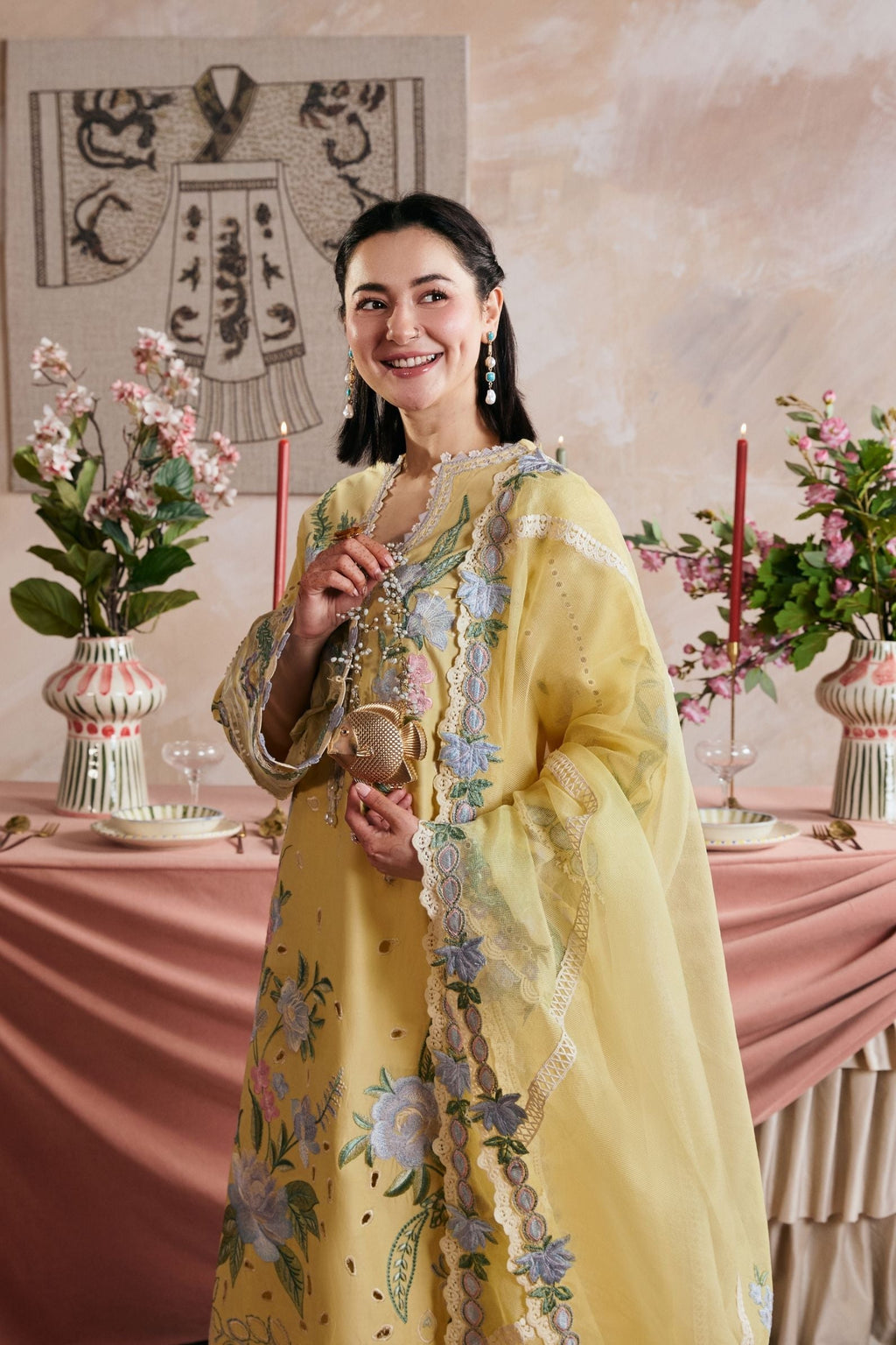 MARYAM HUSSAIN LUXURY Emb 3PC-MC9074
