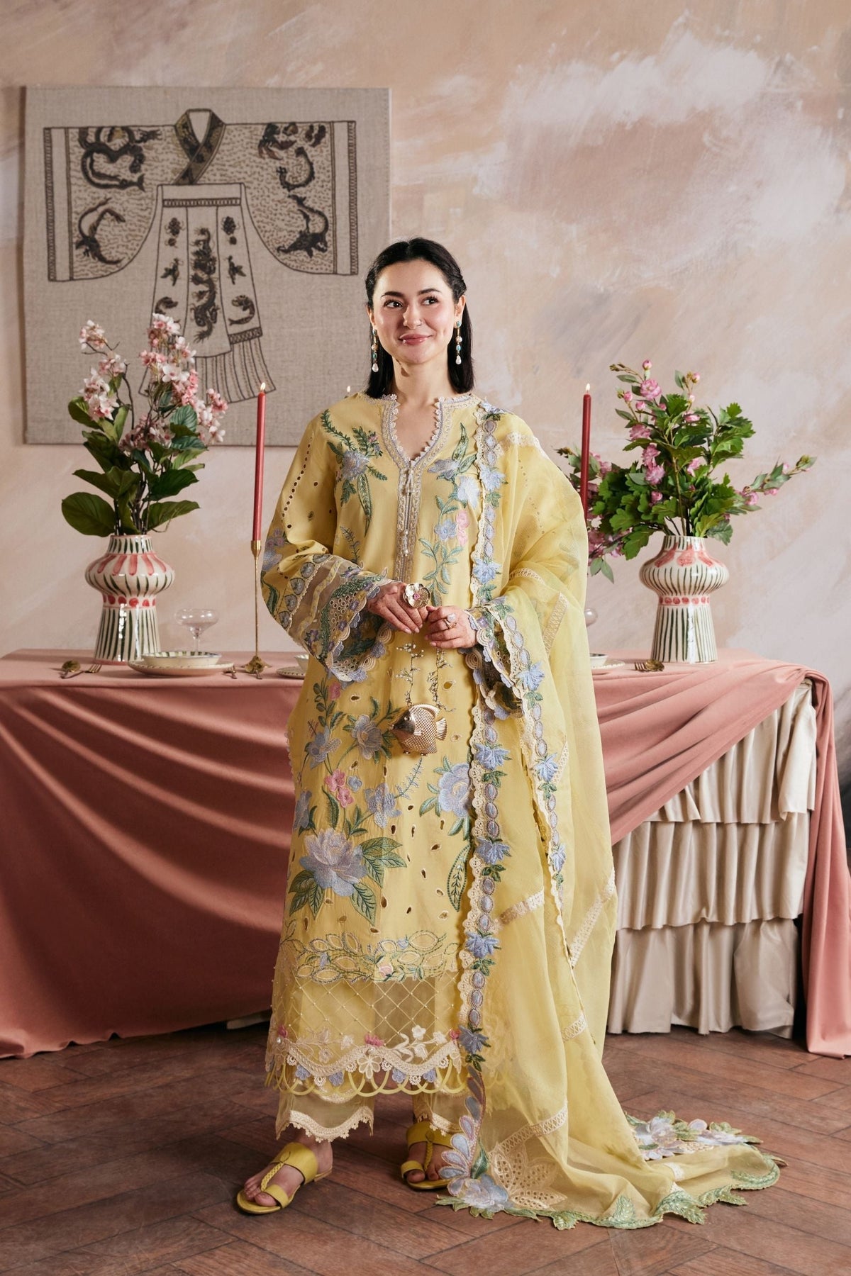 MARYAM HUSSAIN LUXURY Emb 3PC-MC9074