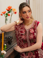 MAHNUR LUXURY EMB Dhanak 3PC -MC10007