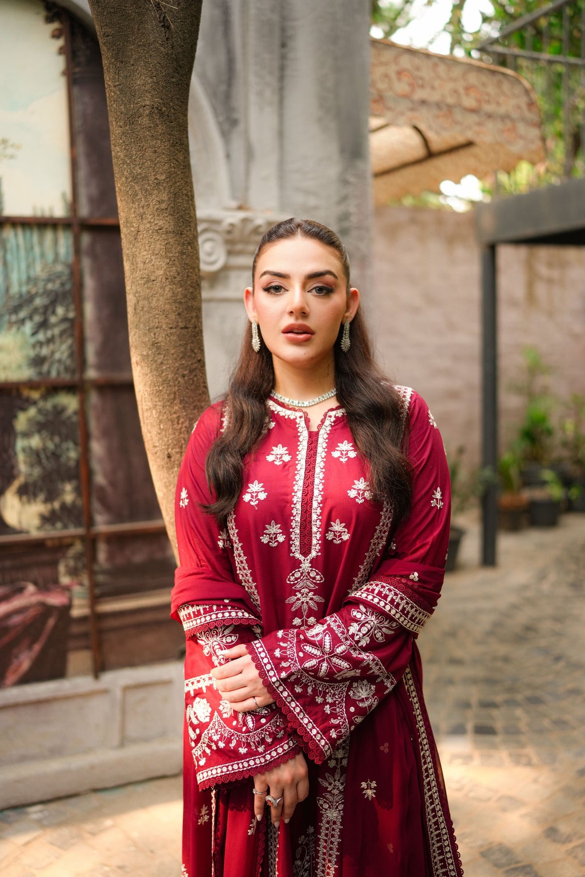 Aneela's Luxury Dhanak Emb 3PC -MC9012