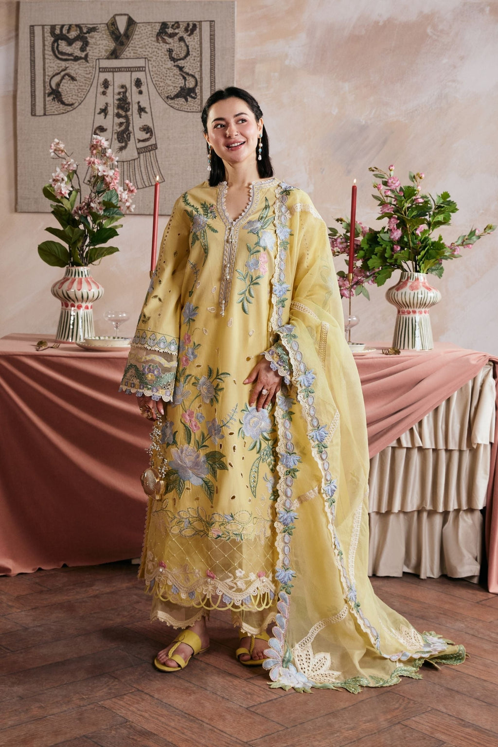 MARYAM HUSSAIN LUXURY Emb 3PC-MC9074