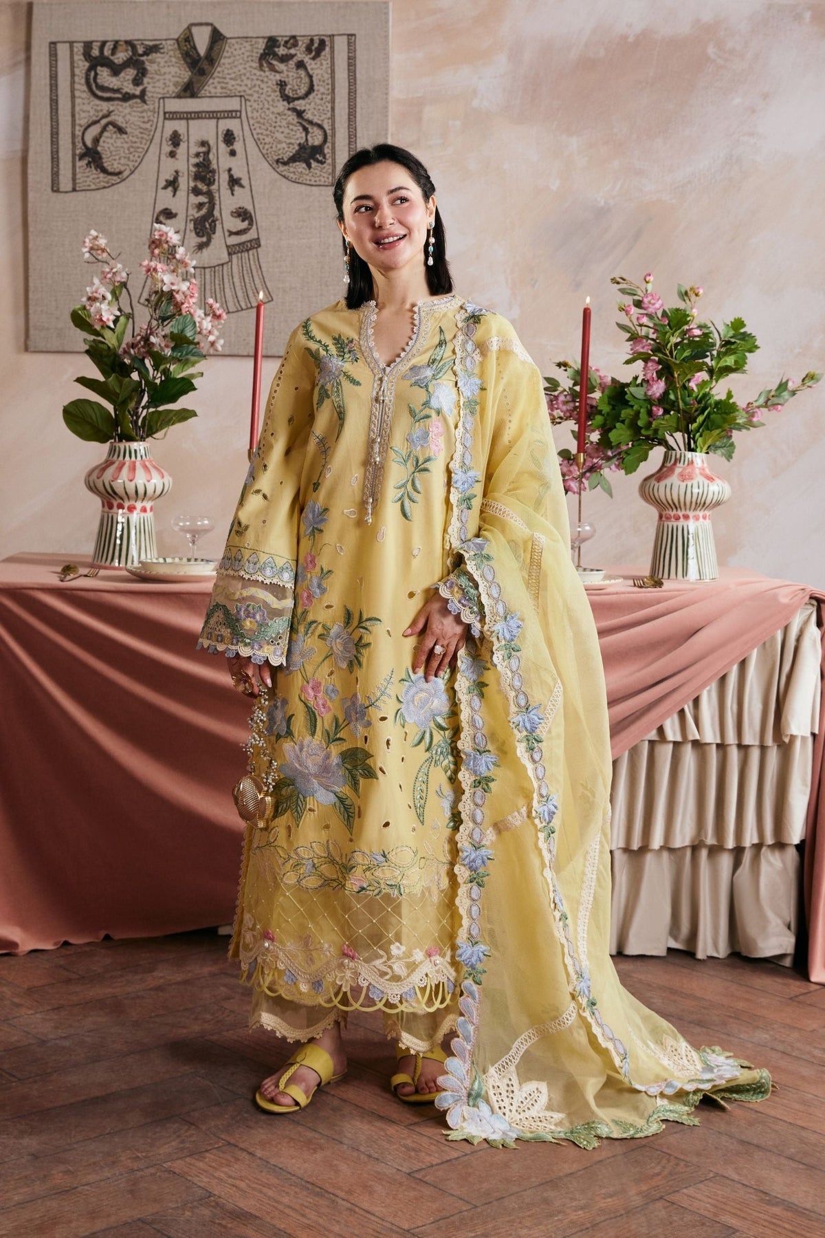 MARYAM HUSSAIN LUXURY Emb 3PC-MC9074