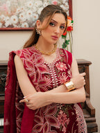 MAHNUR LUXURY EMB Dhanak 3PC -MC10007